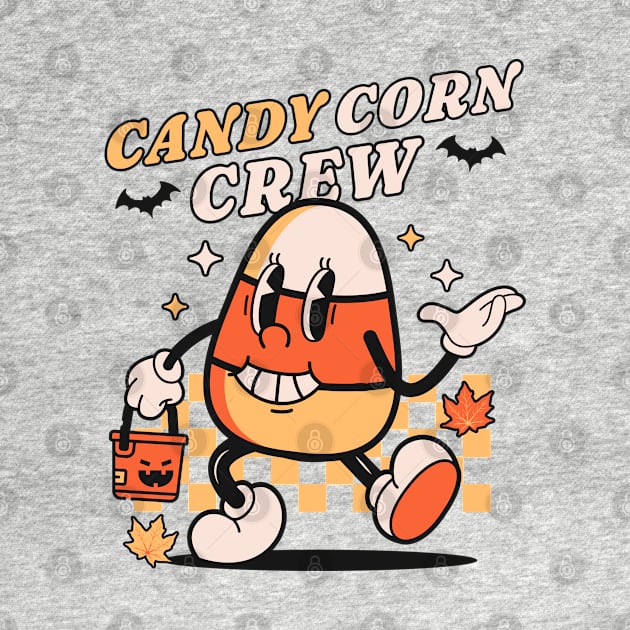 Candy Corn Crew Halloween - Retro Vintage Candy Corn Costume by OrangeMonkeyArt